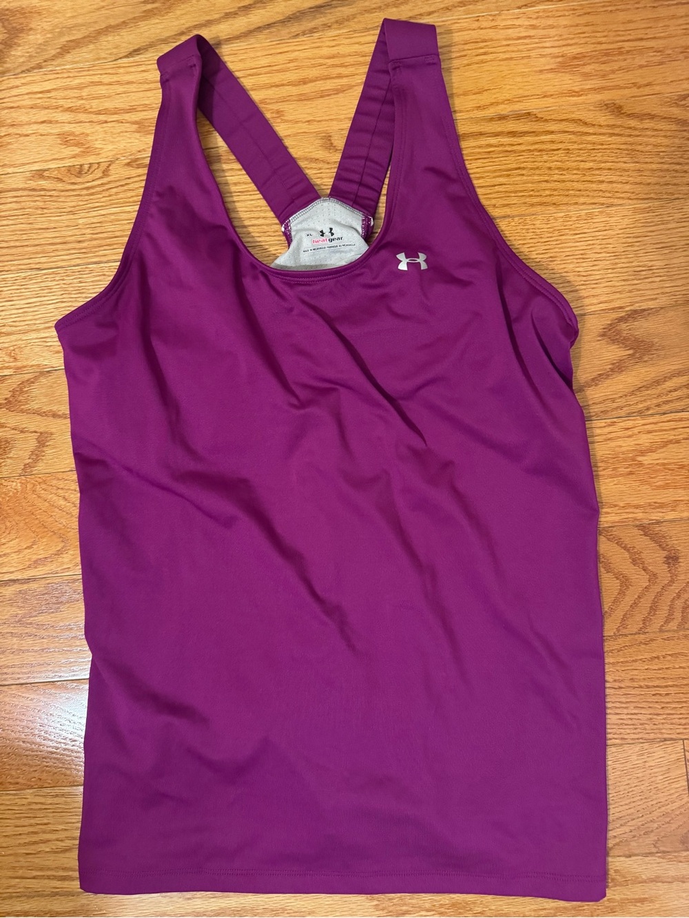 Under Armour Women's Magenta Crisscross Back Tank Top